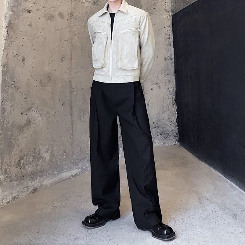 Thick Pocket Short Lapel Jacket