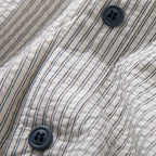 Japanese Striped Retro Patchwork Loose Casual Shirt