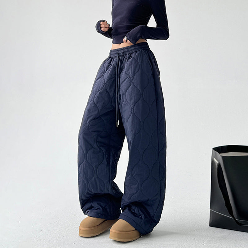 Thickened Cotton Drawstring Loose Casual Pants