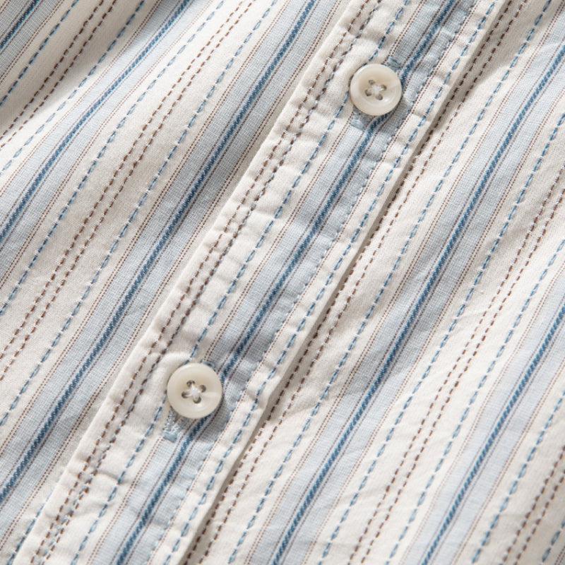 Striped Vintage Loose Casual T-shirt Top