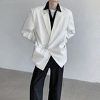 White Suit Jacket with Metal Buttons