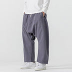 Retro Low Crotch Casual Loose Straight Wide Leg Pants