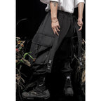 Loose Ribbon Embroidery Overalls