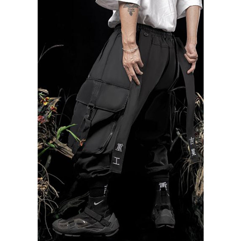 Loose Ribbon Embroidery Overalls