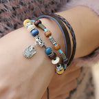 Leather Beaded Bracelet