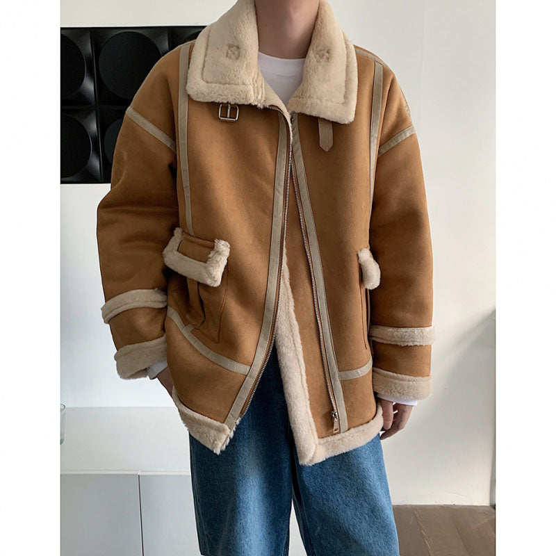 Winter Stitching Thickened Loose Coat