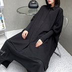 Asymmetric Loose Casual Drape Shirt