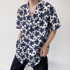 Simple Printed Loose Short-sleeved Shirt
