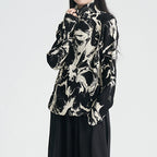 Printed Turtleneck Shirt