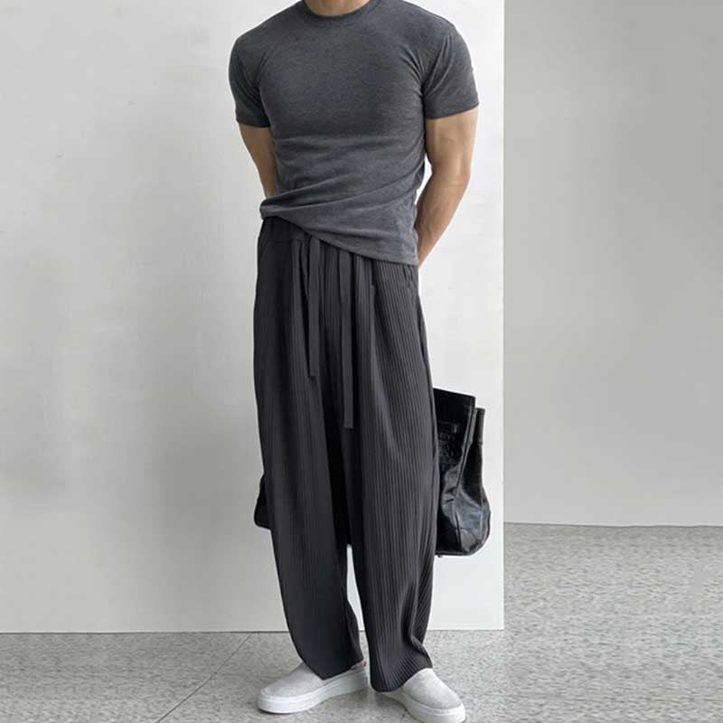 Japanese Casual Drape Wide-leg Trousers