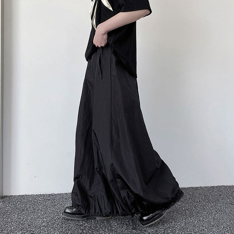 Adjustable Drawstring Large Hem A-line Skirt