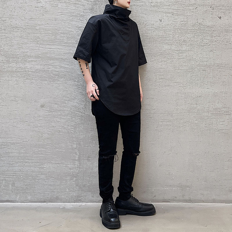 Summer Turtleneck Short-sleeved T-shirt