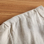 Linen Thin Retro Casual Stand Collar Shirt