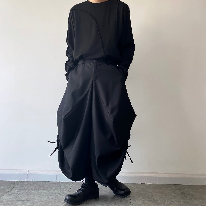 Irregular Three-dimensional Wide-leg Pants