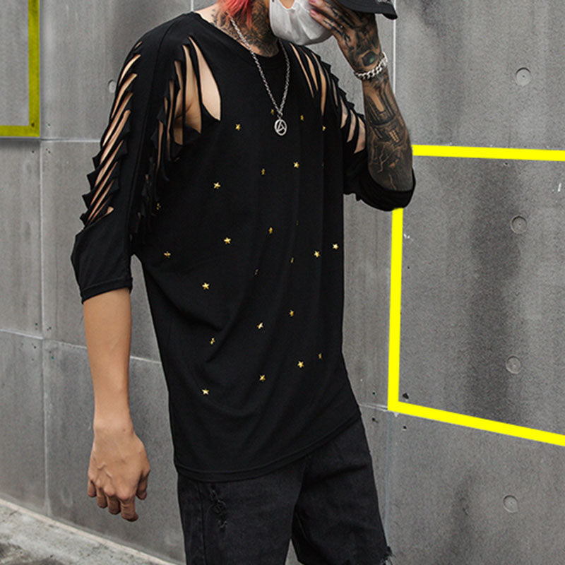 Cutout Half Sleeve T-Shirt