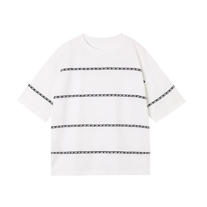 Webbing Crew Neck Short Sleeve T-Shirt