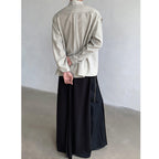 Vintage Ribbon Scarf French Collar Shirt