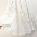 Three-dimensional Floral Mosaic Skirt