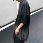 Round Neck Tie-dye Gradient Loose Short-sleeved T-shirt