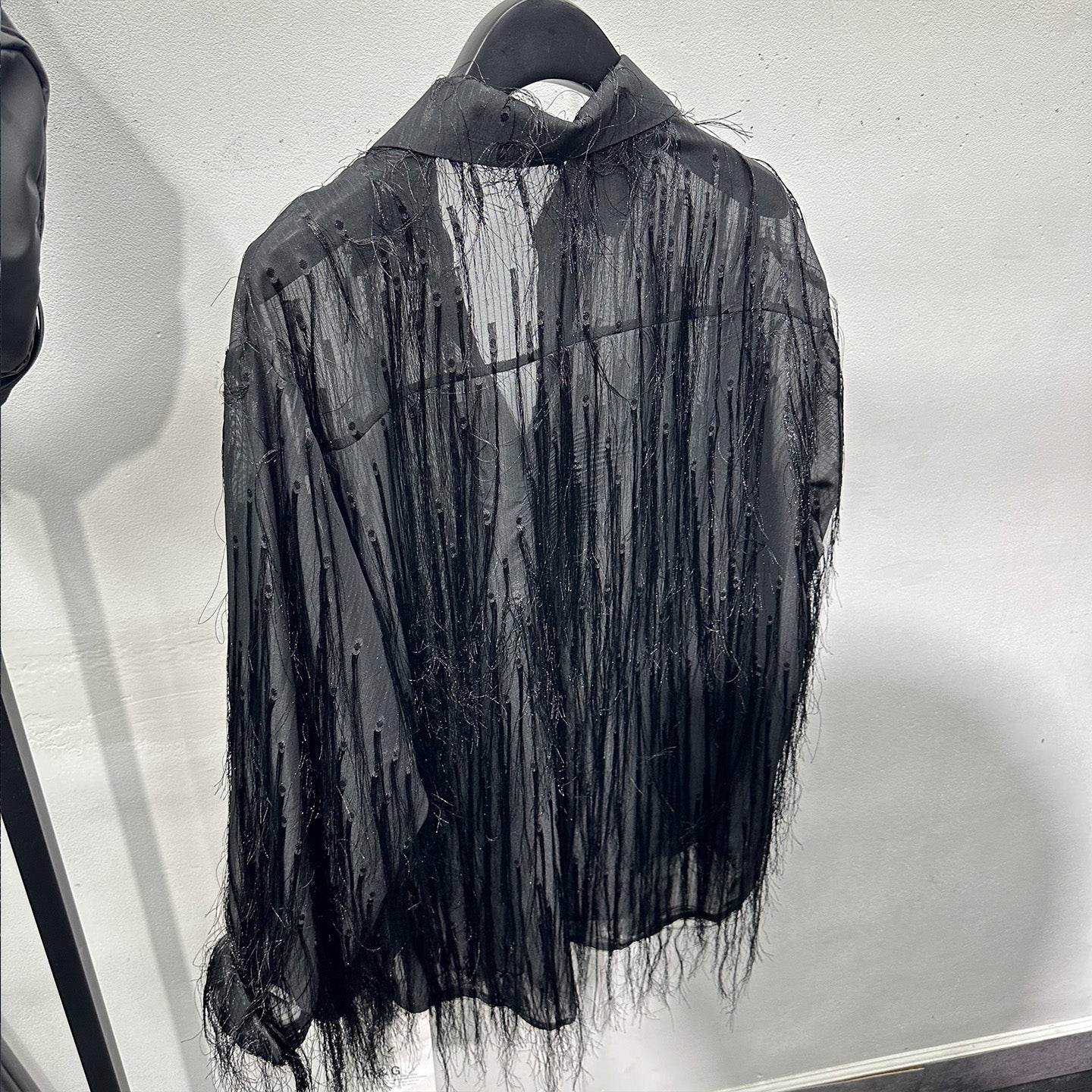 Fringe See-through Loose Casual Shirt
