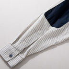 Japanese Striped Retro Patchwork Loose Casual Shirt