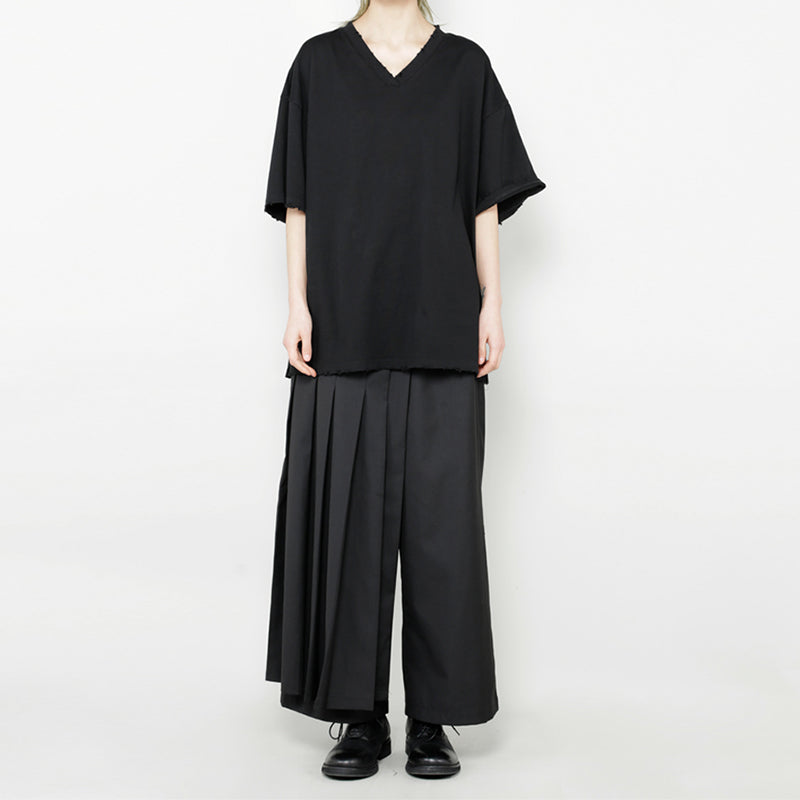 V-neck Casual Drape Loose T-shirt