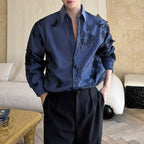 Vintage Butterfly Lace Mesh Splicing Plaid Shirt