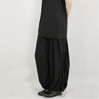 Japanese Style Pleated Casual Loose Long Wide-leg Pants
