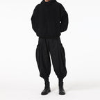 Loose Pocket Mid-rise Harem Pants