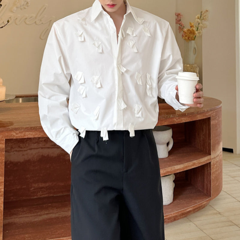 Raw Edge Rags Peak Collar Shirt