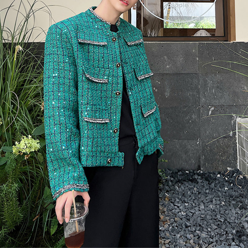 Multi Pocket Sequin Jacket