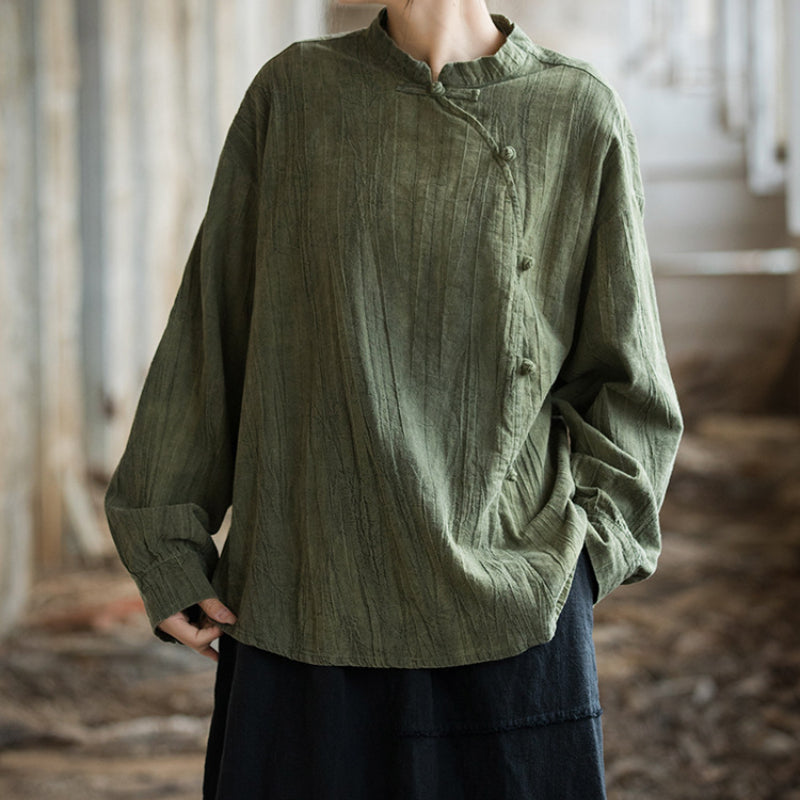 Tie-Dye Loose Button Shirt