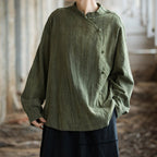 Tie-Dye Loose Button Shirt