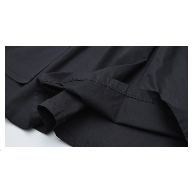 Dark layered pocket skirt