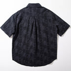 Jacquard Loose Casual Short-sleeved Shirt