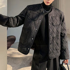 Retro Diamond Short Cotton Coat