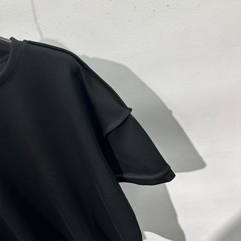 Fake Two-piece Loose Round Neck T-shirt