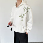 Bamboo Embroidered Hooded Sweatshirt