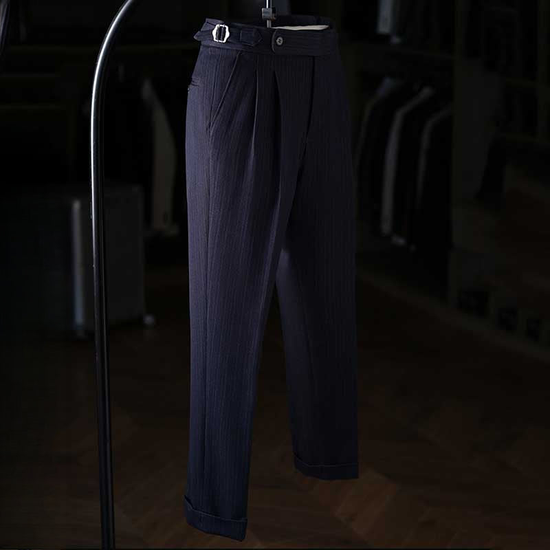 Vintage Paris Button Drape Business Pants