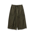 Cotton and Linen Wide Leg Bloomers Cropped Pants