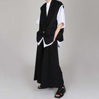 Casual Thin Sleeveless Suit Jacket Draped Loose Pants Two-piece Set