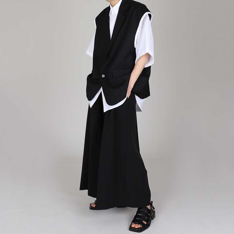 Casual Thin Sleeveless Suit Jacket Draped Loose Pants Two-piece Set