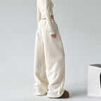 High Waist Wide Leg Thickened Straight Pants