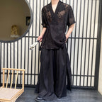 Hollow Floral Strap Vintage Shirt