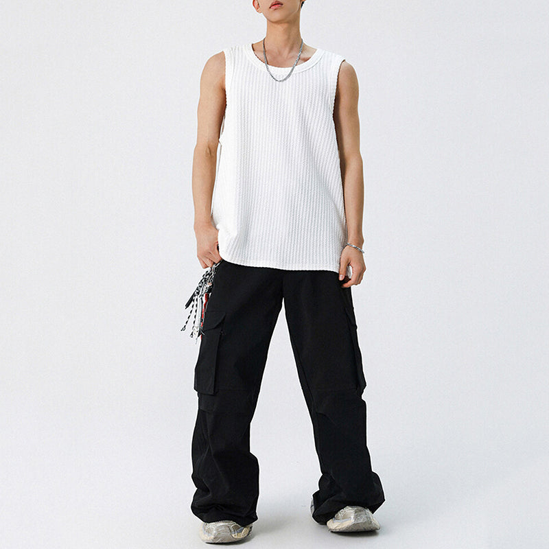 American Textured Loose Casual Vest