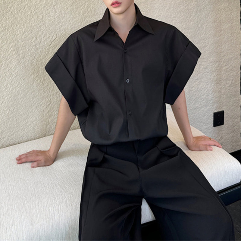 Loose Casual Shirt with Wide Sleeves