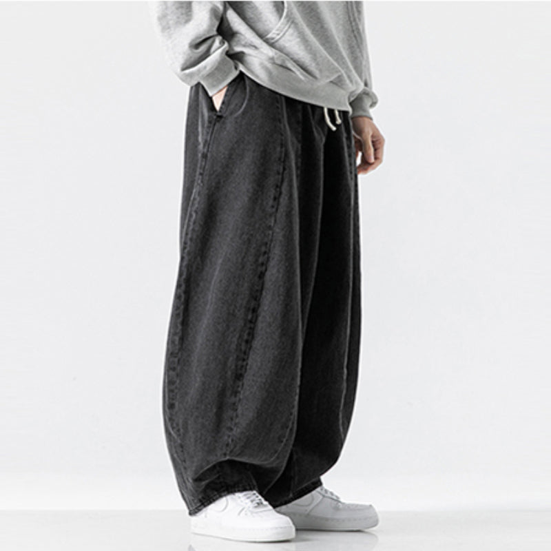 Japanese Retro Wide-leg Loose Denim Harem Pants
