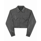 Studded Casual Short Loose Jacket