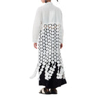 Spliced Hollow Circle Tassel Casual Shirt Dress