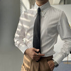 Striped Slim-fit Casual Wrinkle-free Shirt